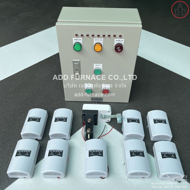 ควบคุมตรวจจับแก๊สรั่ว9จุด(มอเตอร์วาล์ว)Yamataha-GLD-12 9Point Application With Motor Valve(6)